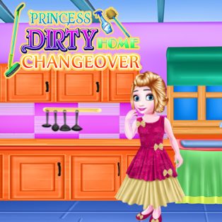 ملصق اللعبة Princess Dirty Home Changeover