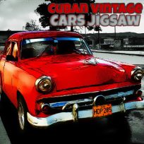 ملصق اللعبة Cuban Vintage Cars Jigsaw