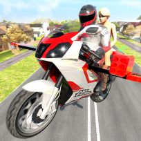 poster of Flying Motorbike Driving Simulator game