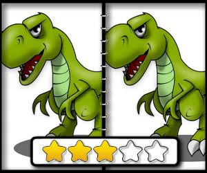 poster of Play Dinosaur Spot The Difference Game Online 2024 game