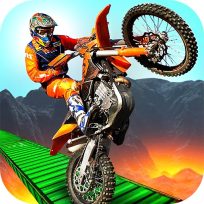 ملصق اللعبة 3D Crazy Imposible Tricky BMM Bike Racing Stunt