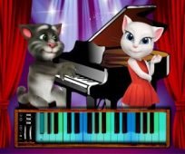 poster of Talking Tom Piano Time game