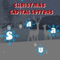 ملصق اللعبة Christmas Capital Letters