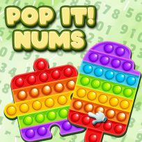 ملصق اللعبة Pop It Nums