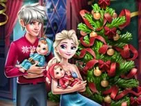 poster of Elsa Family Christmas game