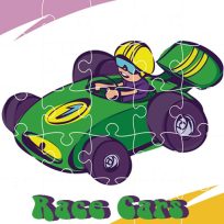 ملصق اللعبة Race Cars Jigsaw