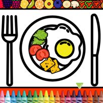 ملصق اللعبة Color and Decorate Dinner Plate