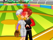 ملصق اللعبة Baseball Kissing