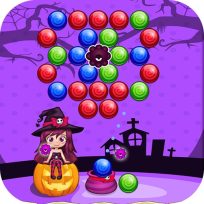 ملصق اللعبة Sweet Helloween Bubble Shooter Game