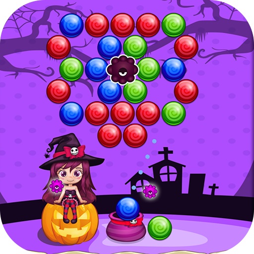 poster of Play Sweet Helloween Bubble Shooter Game Game Online 2024 game