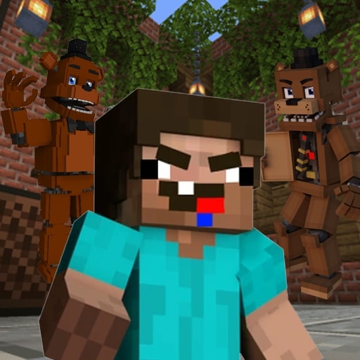 poster of Play Noob vs 1000 Freddys Game Online 2024 game
