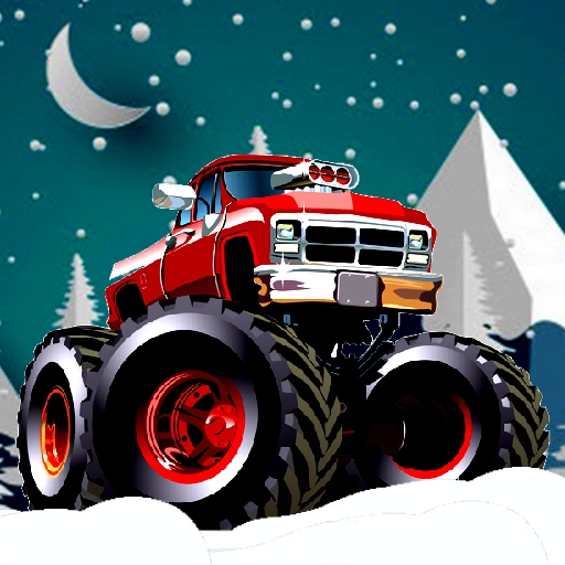poster of Play Winter Monster Trucks Race Game Online 2024 game