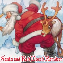 ملصق اللعبة Santa and Red Nosed Reindeer Puzzle