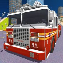 ملصق اللعبة City Fire Truck Rescue