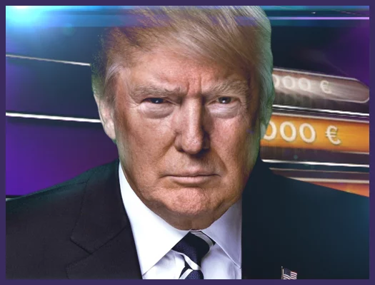 poster of Play Millionaire with Trump Game Online 2024 game