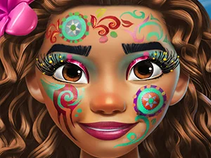 poster of Play Exotic Princess Makeup Game Online 2024 game