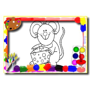 ملصق اللعبة Kids Cartoon Coloring Book