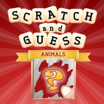 ملصق اللعبة Scratch & Guess Animals