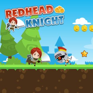 ملصق اللعبة Redhead Knight