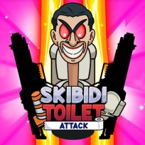 ملصق اللعبة Skibidi Toilet Attack