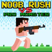 ملصق اللعبة Noob Rush vs Pro Monsters