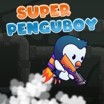 ملصق اللعبة Super Penguboy