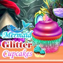 poster of Mermaid Glitter Cupcakes game