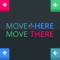 ملصق اللعبة Move Here Move There