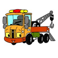 poster of Tow Trucks Coloring game