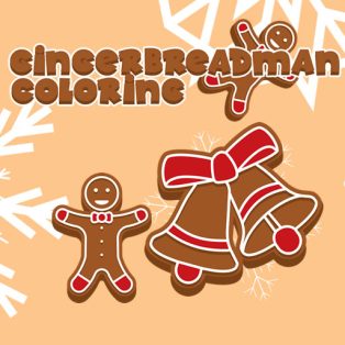 ملصق اللعبة Gingerbread Man Coloring