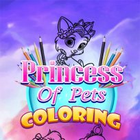 ملصق اللعبة Princess Of Pets Coloring