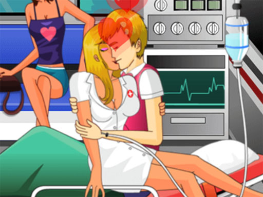 poster of Play Nurse Kissing Game Online 2024 game
