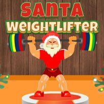 ملصق اللعبة Santa Weightlifter