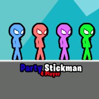 ملصق اللعبة Party Stickman 4 Player