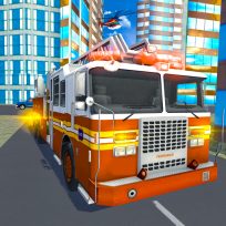 poster of Fire City Truck Rescue Driving Simulator game