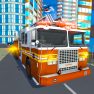 poster of Fire City Truck Rescue Driving Simulator game