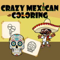 poster of Crazy Mexican Coloring Book game