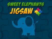 ملصق اللعبة Sweet Elephants Jigsaw