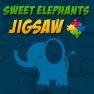 ملصق اللعبة Sweet Elephants Jigsaw