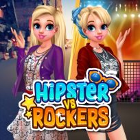 poster of Hipsters vs Rockers game