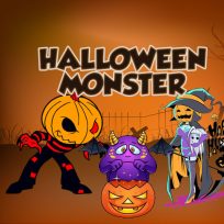 ملصق اللعبة Halloween Monster