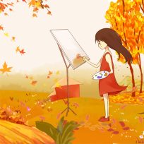 ملصق اللعبة Cartoon Autumn Puzzle