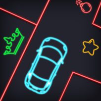 poster of Neon car Puzzle game