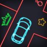 poster of Neon car Puzzle game