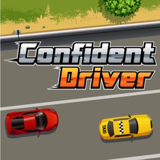 ملصق اللعبة Confident Driver