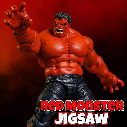poster of Play Red Monster Jigsaw Game Online 2024 game