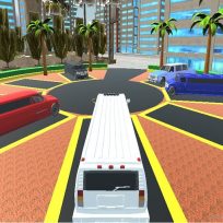 ملصق اللعبة Luxury Limo Taxi Driver City Game