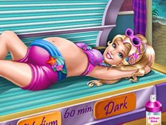 poster of Pregnant Princess Tanning Solarium H5 game