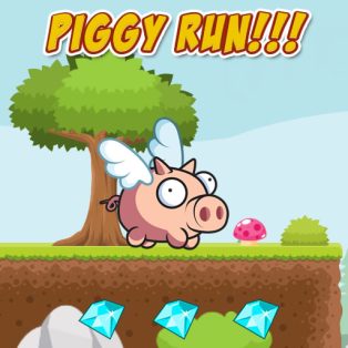 ملصق اللعبة Piggy Run