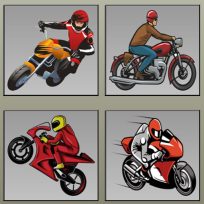 poster of Racing Motorcycles Memory game